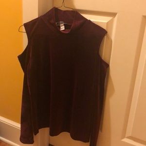 Maroon top